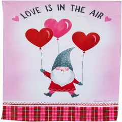 Valentine Garden Flag 2 Sided Love Gnome Decorative Yard