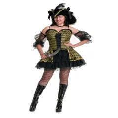 Womens Black Pearl Beauty Embossed Ruffle Dress With Detached Sleeves