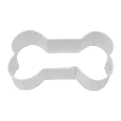Dog Bone Cookie Cutter (White, 3.5")