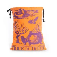 Halloween Canvas Trick or Treat Bag Orange