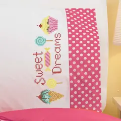 HerrschnersSweet Dreams Kid's Pillowcase Stamped Cross-Stitch Kit Multi