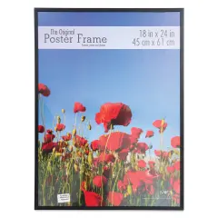 MCS Large Format Gloss Poster Frame - 18" x 24" x 5/32", Black