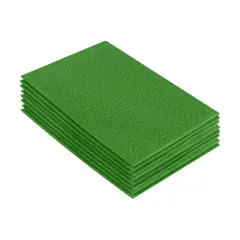 FabricLA Acrylic Felt Sheets for Crafts - Precut 9" X 12" Inches (20 cm X 30 cm) Felt Squares - Use Felt Fabric Craft Sheets for DIY, Hobby, Costume, and Decoration | Green - 8 Pieces