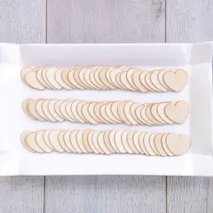 Wooden Hearts for Guest Book Alternative (Set of 75)