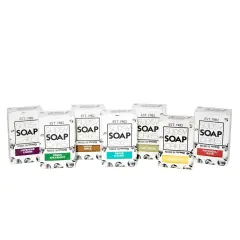 Sudsy Soapcakes Natural Soap Bars - Variety Pack of 7 Scented 4-ounce bars, Boxed
