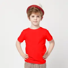 Gildan&reg; Heavy Cotton Toddler Short Sleeve Crewneck T-Shirt Red