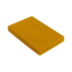 FabricLA Acrylic Felt Sheets for Crafts - Precut 9" X 12" Inches (20 cm X 30 cm) Felt Squares - Use Felt Fabric Craft Sheets for DIY, Hobby, Costume, and Decoration | Antique Gold - 4 Pieces