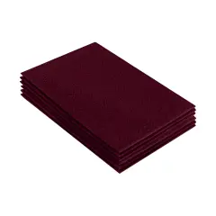 FabricLA Acrylic Felt Sheets for Crafts - Precut 9" X 12" Inches (20 cm X 30 cm) Felt Squares - Use Felt Fabric Craft Sheets for DIY, Hobby, Costume, and Decoration | Burgundy - 6 Pieces