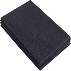 FabricLA Acrylic Felt Sheets for Crafts - Precut 9" X 12" Inches (20 cm X 30 cm) Felt Squares - Use Felt Fabric Craft Sheets for DIY, Hobby, Costume, and Decoration | Dark Grey - 4 Pieces