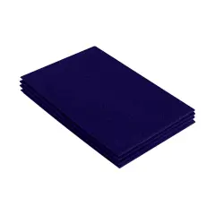 FabricLA Acrylic Felt Sheets for Crafts - Precut 9" X 12" Inches (20 cm X 30 cm) Felt Squares - Use Felt Fabric Craft Sheets for DIY, Costume, and Decoration | Navy Blue - 4 Pieces
