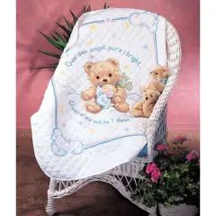 DimensionsCuddly Bear Baby Quilt Stamped Cross-Stitch Kit Multi
