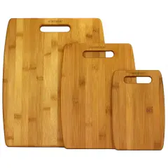Oceanstar 3-Piece Bamboo Cutting Board Set Brown