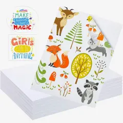 10 Sheets 8.5"x11" Ink Jet Printable White Glossy Vinyl Sticker by Sihl