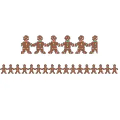Gingerbread Men Classroom Borders, 36 Feet Per Pack, 6 Packs