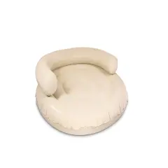 Swimline Cloud Oxford Fabric Inflatable Swimming Pool Island Chaise Float - 60" - Beige