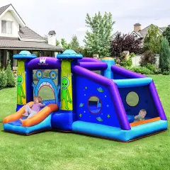 Castle Jumping Bouncer With Water Slide And 550w Blower