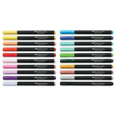 Faber-Castell Black Edition Brush Pens - Assorted Colors, Set of 20