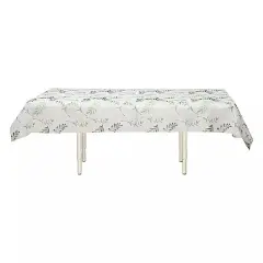 Rectangular Tablecloth with Olive Leaves Print