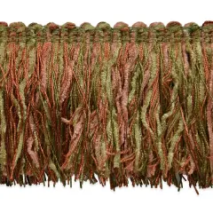 10 yards of 3" Chenille Cut Fringe Trim | 10 yard cut Rust Multi