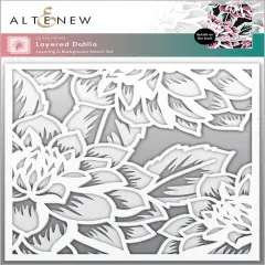 Layered Dahlia Stencil Set (A & B)