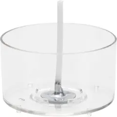 Tea Light Candle Cups, 50Pcs Clear Polycarbonate Plastic Empty Tealight Mold Tin Container with 50Pcs Tealight Candle Wicks (Circle)