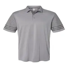 Adidas&reg; Striped Sleeve Polo Grey three/ grey fiv
