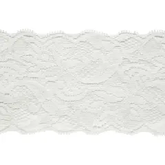 10 Yds of Amelia 3 1/4"Stretch Chantilly Lace Trim | 10 yard cut