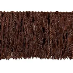 10 yards of Ric-Rac Patch Cut Fringe Trim | 1CH-10 yard cut Chocolate