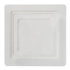 7" Square White Separator Plate
