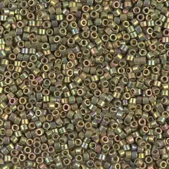 Miyuki Delica Bead 11/0 - DB0508 - 24kt Green Gold Iris