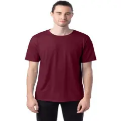 Hanes&reg; Unisex Ecosmart Short Sleeve Crew-Neck T-Shirt Maroon