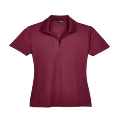 Devon & Jones&reg; CrownLux Performance Ladies Plaited Polo Burgundy