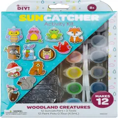CousinDIY Suncatcher Kit-Woodland, Makes 12