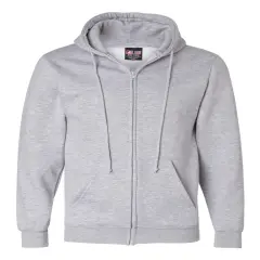 Bayside&reg; USA-Made Full Zip Hooded Sweatshirt Dark Ash