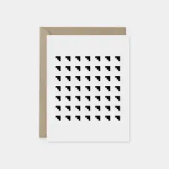 Minimal Modern Black and White Card X