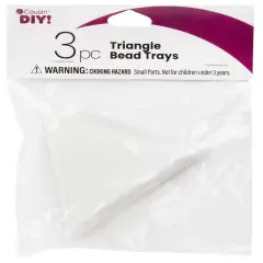 CousinDIY Triangle Bead Tray 3/Pkg