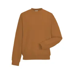 Bayside&reg; Super Heavy Oversized Crewneck Sweatshirt Caramel Brown