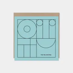 Geo Modern Line Art Card XIV Minimal