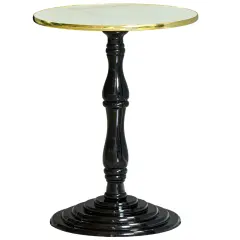 Round Wooden Side Table, Living Room Accent Pedestal End Table - Modern Furniture, Decorative Stand, Small Space Solution, Circular Design, Rustic Home Decor, Elegant Home Furnishing White