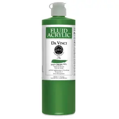Da Vinci Fluid Acrylics - Sap Green, 16 oz bottle