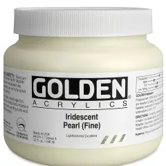Golden Heavy Body Acrylic Paint - Iridescent Pearl (Fine), 32 oz Jar