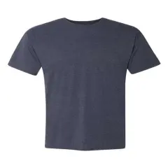 Hanes&reg; Perfect-T Triblend Crew Neck Short Sleeve T-Shirt Navy Triblend
