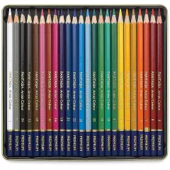 Fantasia Colored Pencil Set - Assorted Colors, Tin Box, Set of 24