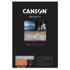 Canson Infinity Arches BFK Rives Inkjet Fine Art and Photo Paper - 13" x 19", A3+, White, 310 gsm, Package of 25