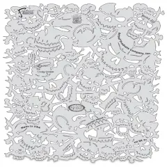 Iwata Artool Freehand Template - Wrath of Skull Master Bonz II