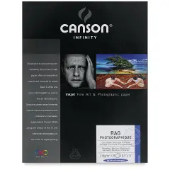 Canson Infinity Rag Photographique - 8-1/2" x 11", 310 gsm, Pkg of 25