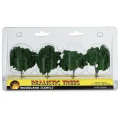 Woodland Scenics Model Scenery - Ready Made Trees, 2"-3", Medium Green