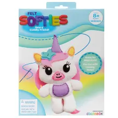 Colorbok Felt Softie Kit-Unicorn