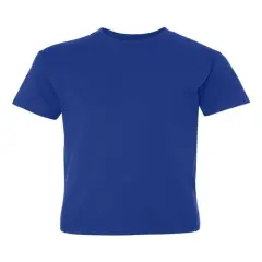 Hanes&reg; Perfect-T Youth Crew Neck Short Sleeve T-Shirt Deep Royal