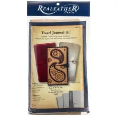 Realeather(R) Crafts Travel Journal Kit-Natural Travel Journal